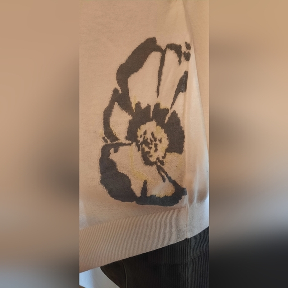 Banana Republic Cream and Black Cardigan Sweater - Picture 6 of 9